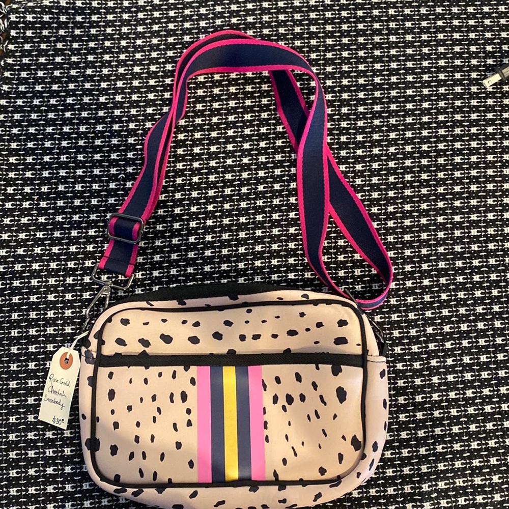 Rose gold cheers crossbody
